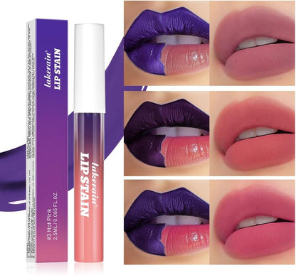 Peel-Off Liquid Lip Stain Set – Long-Lasting Waterproof Lip Tint (3-Piece Set)