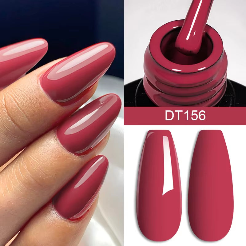 Different Red Shades Gel Nail Polish 7ml – Semi-Permanent Soak-Off UV Gel for Nails