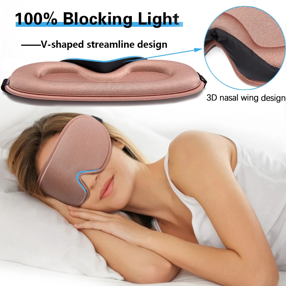 Silk Sleeping Mask | Soft & Smooth Eye Mask for Travel, Rest & Relaxation | Sleep Blindfold & Sleeping Aid