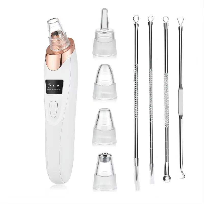 Electric Blackhead Remover Vacuum – Facial & Nose Pore Cleaner for Acne & Blackhead Extraction