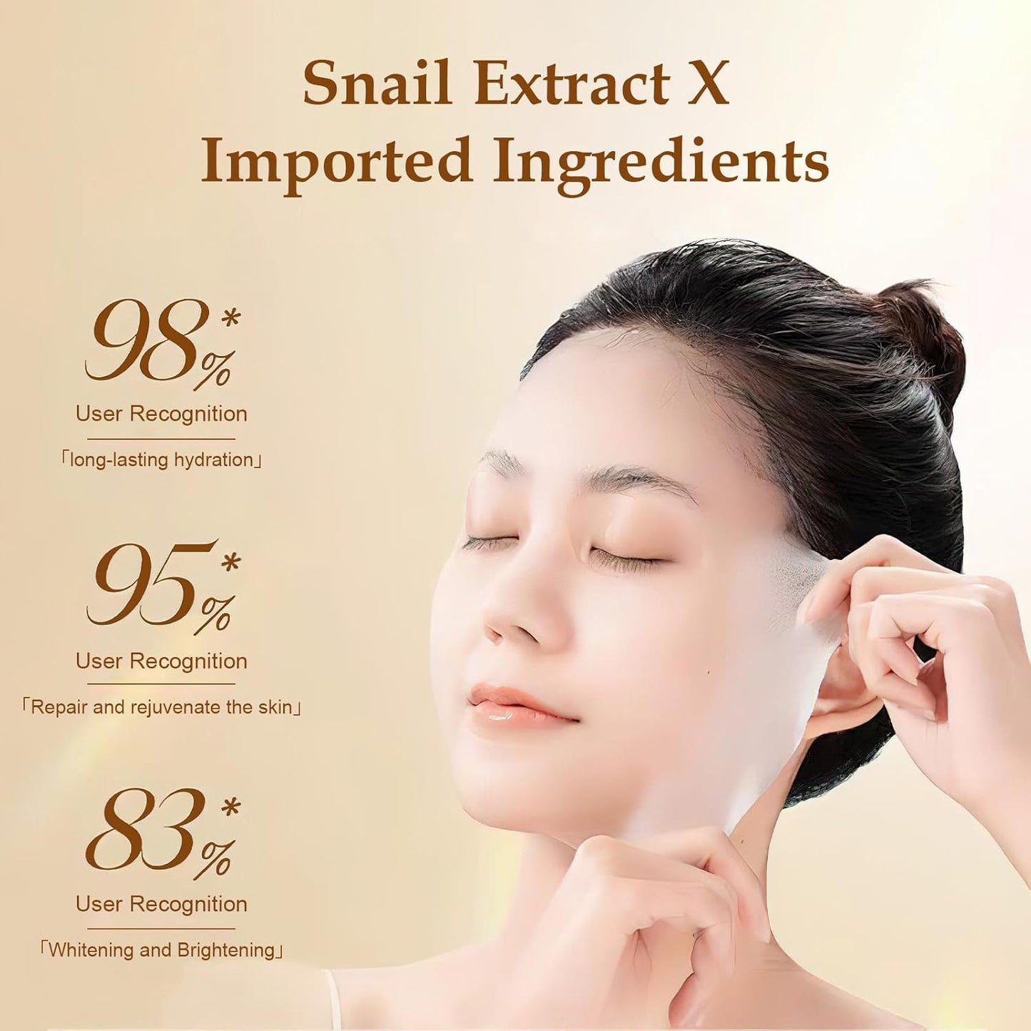 Snail Essence Hydrating Silk Mask Set (5PCS) – Korean Moisture Boost Formula