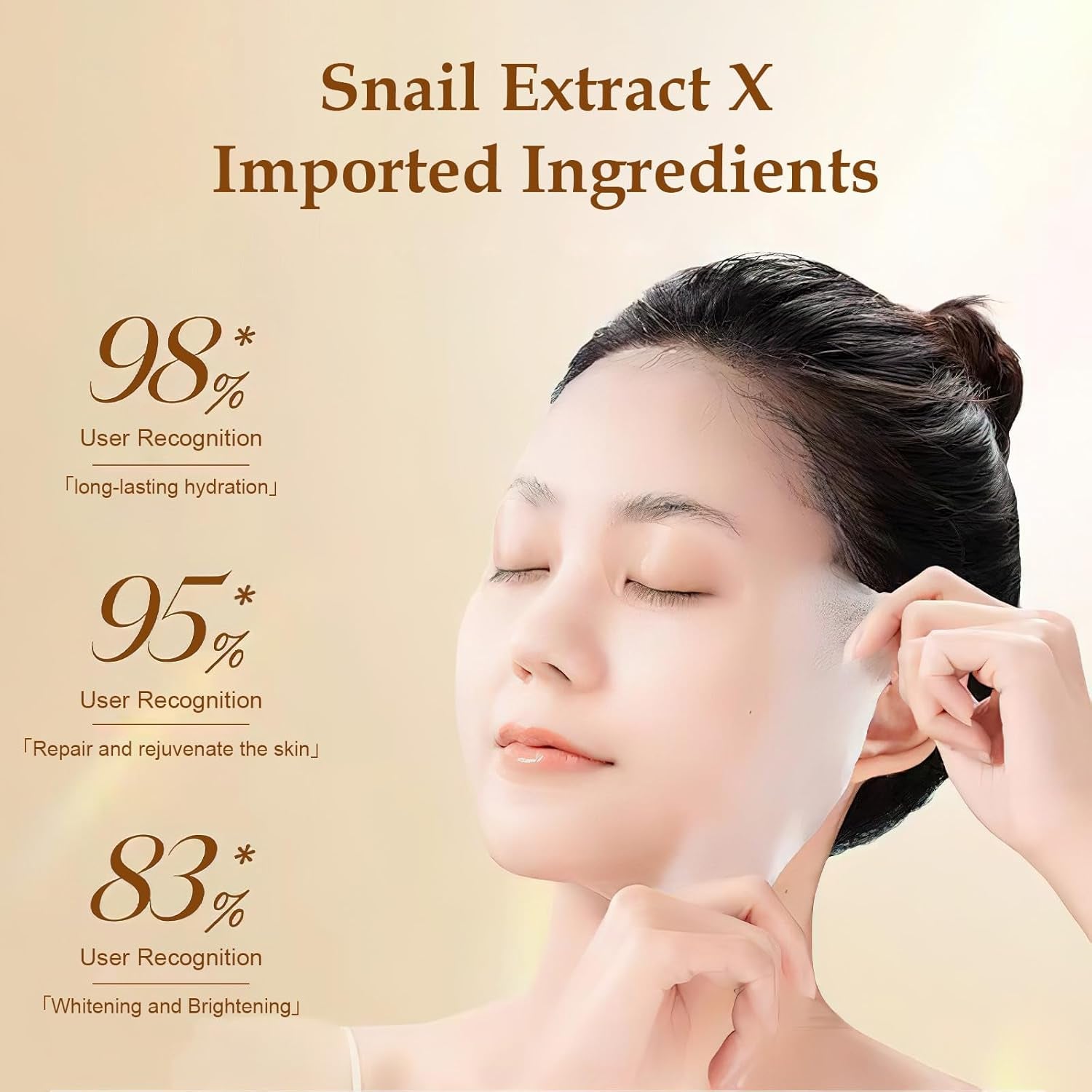 Snail Essence Hydrating Silk Mask Set (5PCS) – Korean Moisture Boost Formula