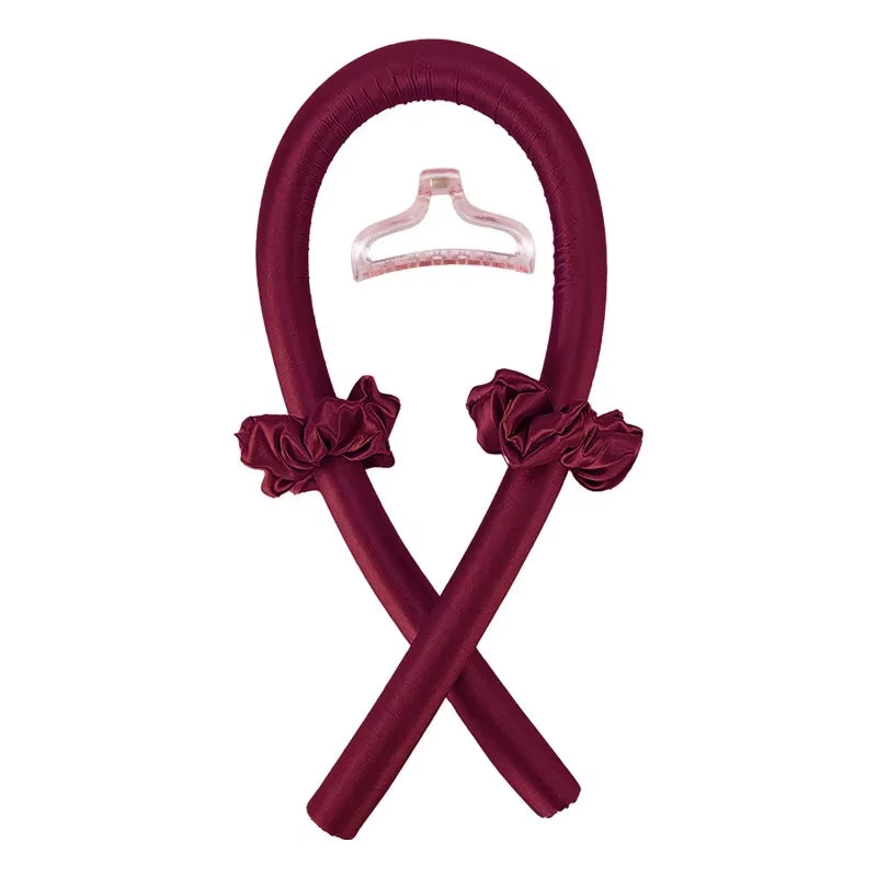 Silk Heatless Curling Rod Headband | No-Heat Hair Curler Ribbon for Effortless Overnight Curls | Soft Sleep-In Hair Styling Tool