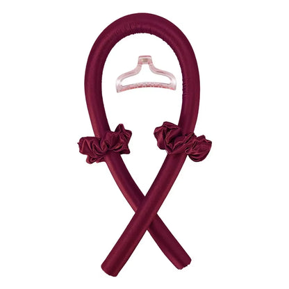 Silk Heatless Curling Rod Headband | No-Heat Hair Curler Ribbon for Effortless Overnight Curls | Soft Sleep-In Hair Styling Tool