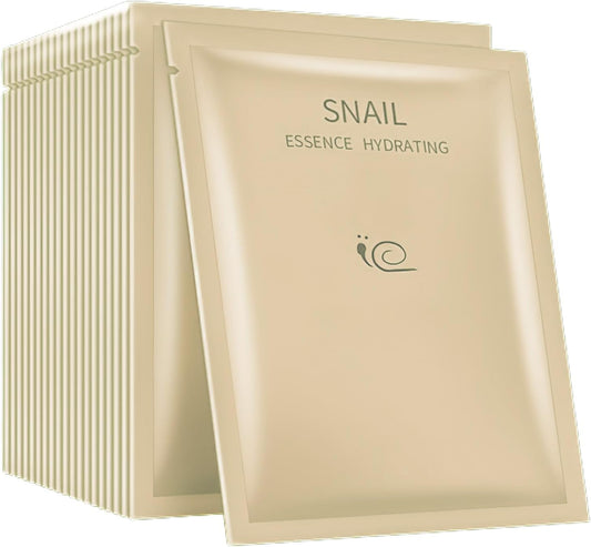 Snail Essence Hydrating Silk Mask Set (5PCS) – Korean Moisture Boost Formula