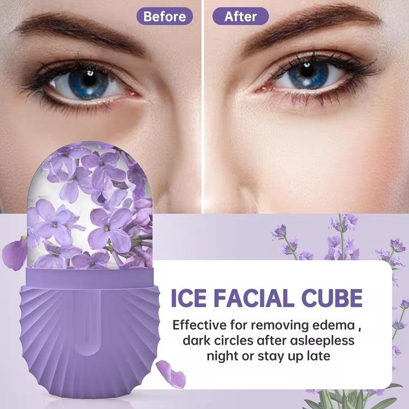 Silicone Ice Face Roller – Refreshing Beauty Tool for Puffiness & Pore Care
