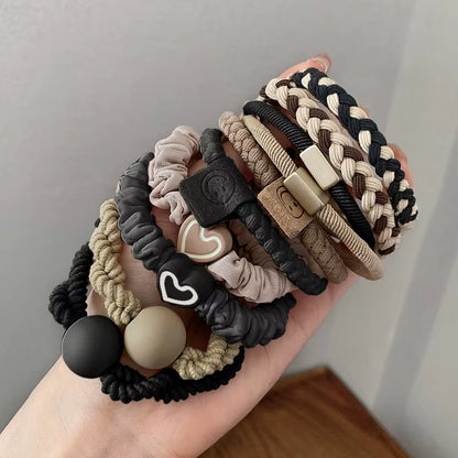 10PCS High-Elastic Strong Hair Ties – Durable & Stylish Accessories for Hair