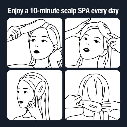 Scalp Applicator Liquid Comb – EMS & Red/Blue Laser Hair Root Repair & Massage for Hair Growth