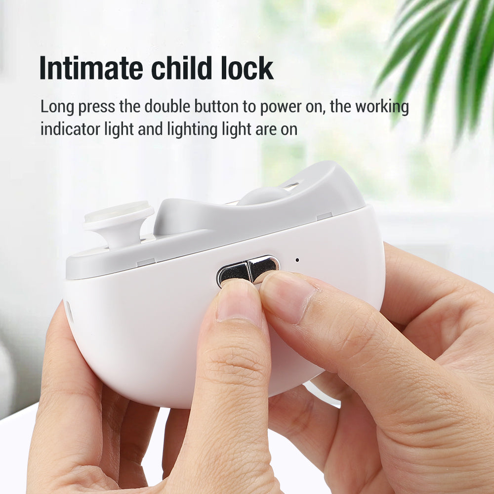 Automatic Electric Nail Clipper & Polisher – Rechargeable Nail Trimmer for Adults & Children