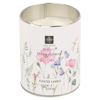 Luxury Flower Scented Wax Candles – 1 or 3 Pc Tin Gift Set, 35-Hour Burn