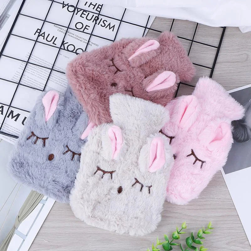 Mini Bunny Hot Water Bottle – Hand & Belly Warmer for Dormitory & Travel