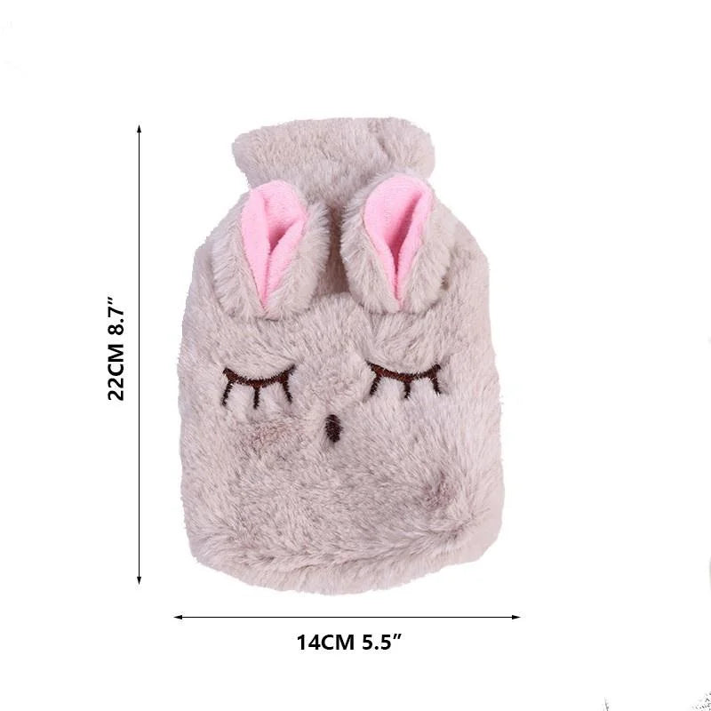 Mini Bunny Hot Water Bottle – Hand & Belly Warmer for Dormitory & Travel