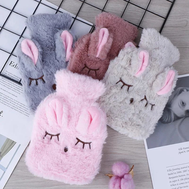 Mini Bunny Hot Water Bottle – Hand & Belly Warmer for Dormitory & Travel
