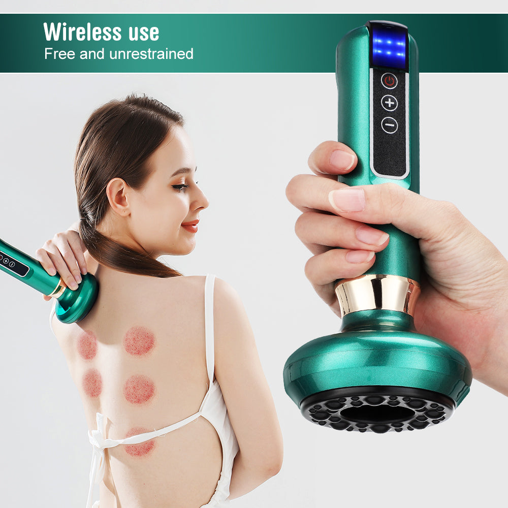 Electric Cupping & Guasha Massager | Infrared Heat Vacuum Suction Anti-Cellulite Slimming Massage Therapy
