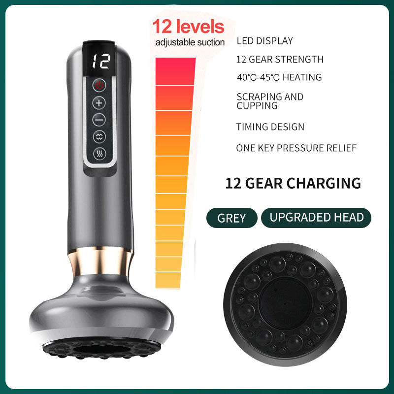 Electric Cupping & Guasha Massager | Infrared Heat Vacuum Suction Anti-Cellulite Slimming Massage Therapy