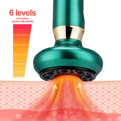 Electric Cupping & Guasha Massager | Infrared Heat Vacuum Suction Anti-Cellulite Slimming Massage Therapy