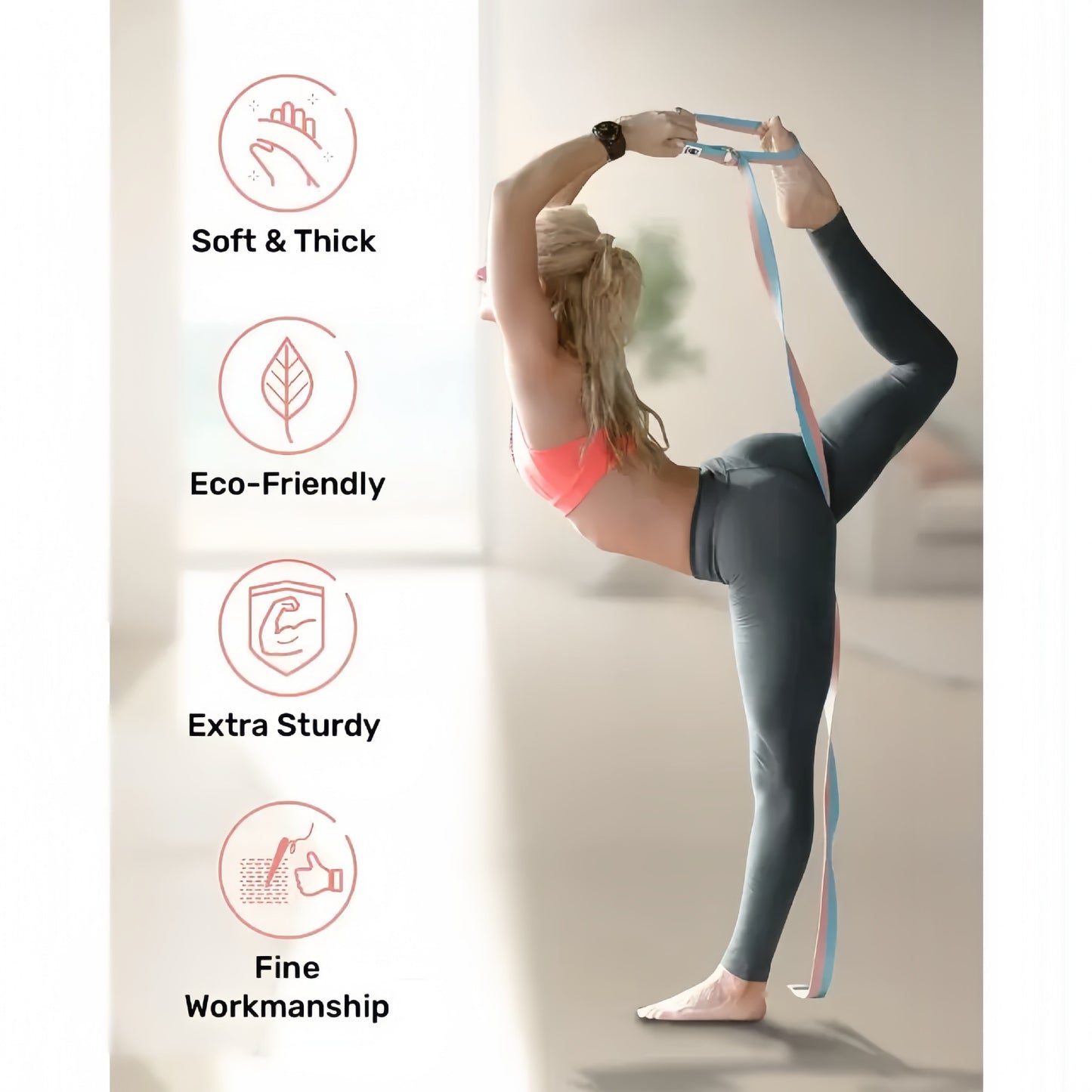 13PCS Pilates Equipment Set – Pilates Ring, Resistance Bands, Yoga Ball & Fitness Accessories for Full Body Home Workouts