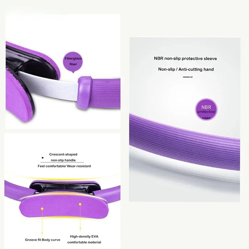 Pilates Ring Yoga Fitness Circle – Resistance Exercise Ring for Women | Home Workout, Muscle Toning & Flexibility Training