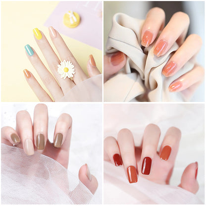 All-in-One Nail Gel Polish Kit with UV Lamp – Soak Off Gel Nail Set for DIY Manicure & Nail Art