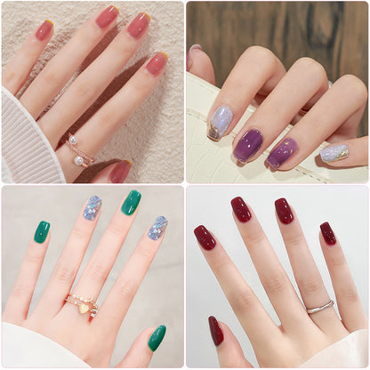 All-in-One Nail Gel Polish Kit with UV Lamp – Soak Off Gel Nail Set for DIY Manicure & Nail Art