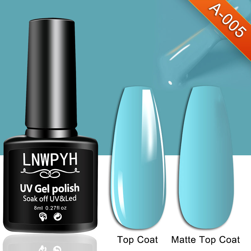 All-in-One Nail Gel Polish Kit with UV Lamp – Soak Off Gel Nail Set for DIY Manicure & Nail Art