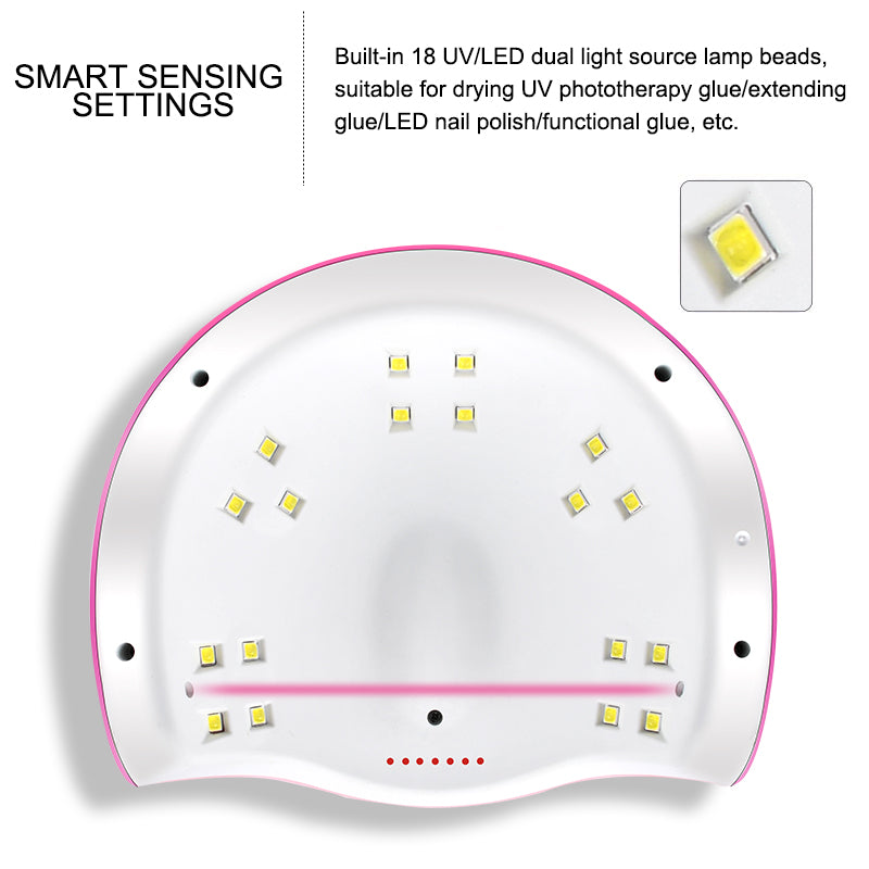 All-in-One Nail Gel Polish Kit with UV Lamp – Soak Off Gel Nail Set for DIY Manicure & Nail Art