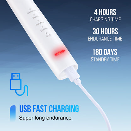 6-in-1 Ultrasonic Dental Cleaner – Electric Tartar & Plaque Remover with Sonic Toothbrush