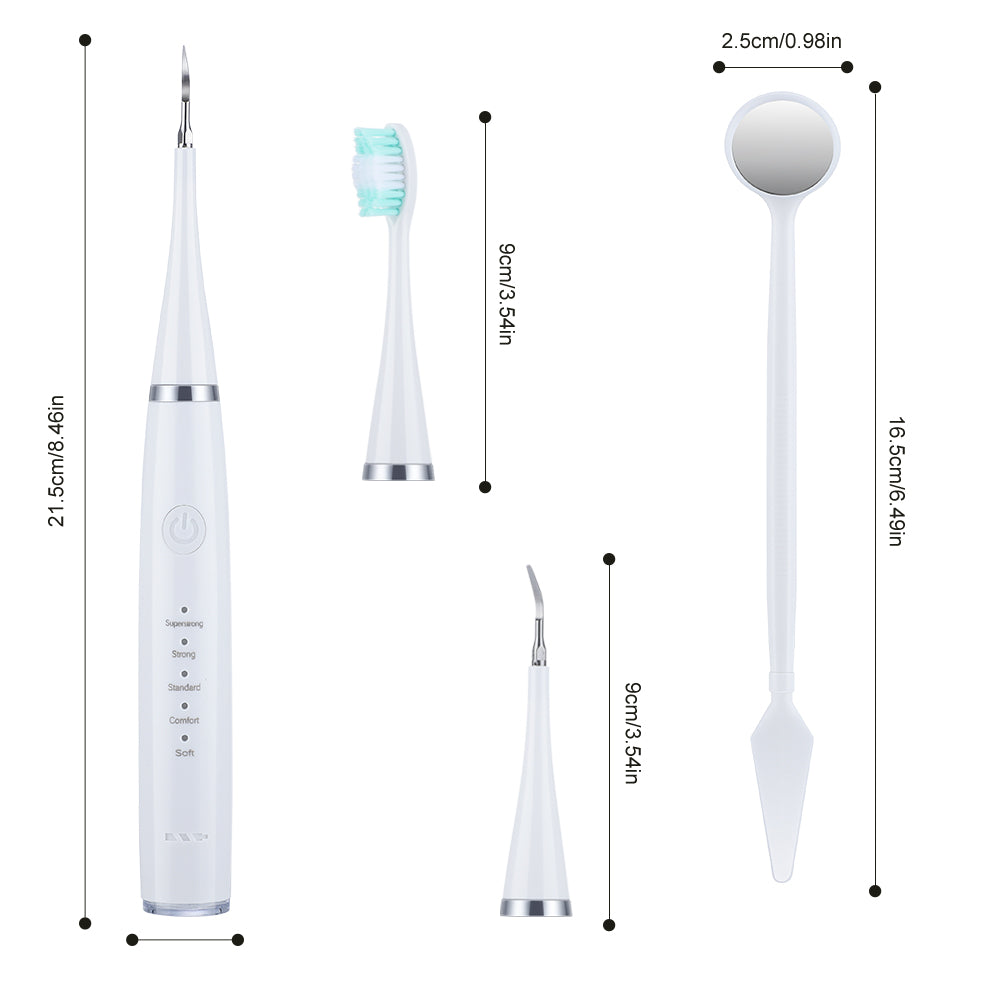 6-in-1 Ultrasonic Dental Cleaner – Electric Tartar & Plaque Remover with Sonic Toothbrush
