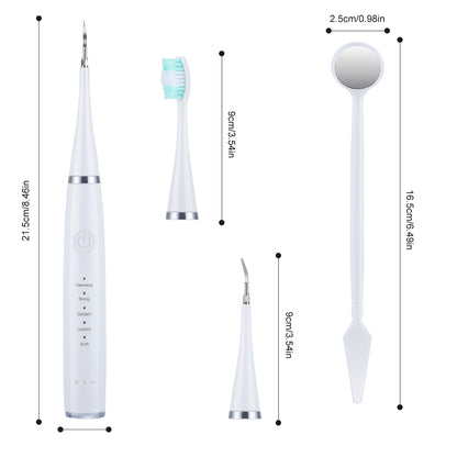 6-in-1 Ultrasonic Dental Cleaner – Electric Tartar & Plaque Remover with Sonic Toothbrush
