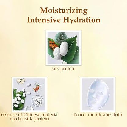 Snail Essence Hydrating Silk Mask Set (5PCS) – Korean Moisture Boost Formula