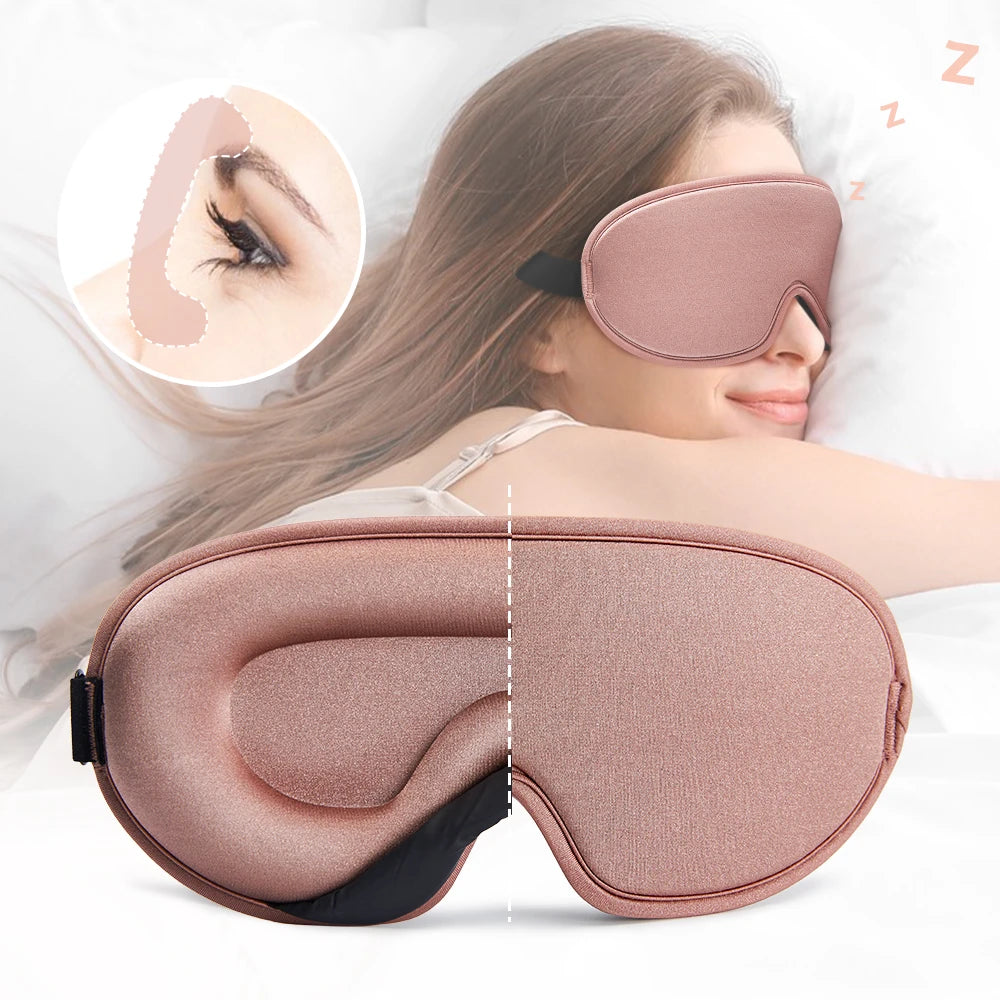 Silk Sleeping Mask | Soft & Smooth Eye Mask for Travel, Rest & Relaxation | Sleep Blindfold & Sleeping Aid