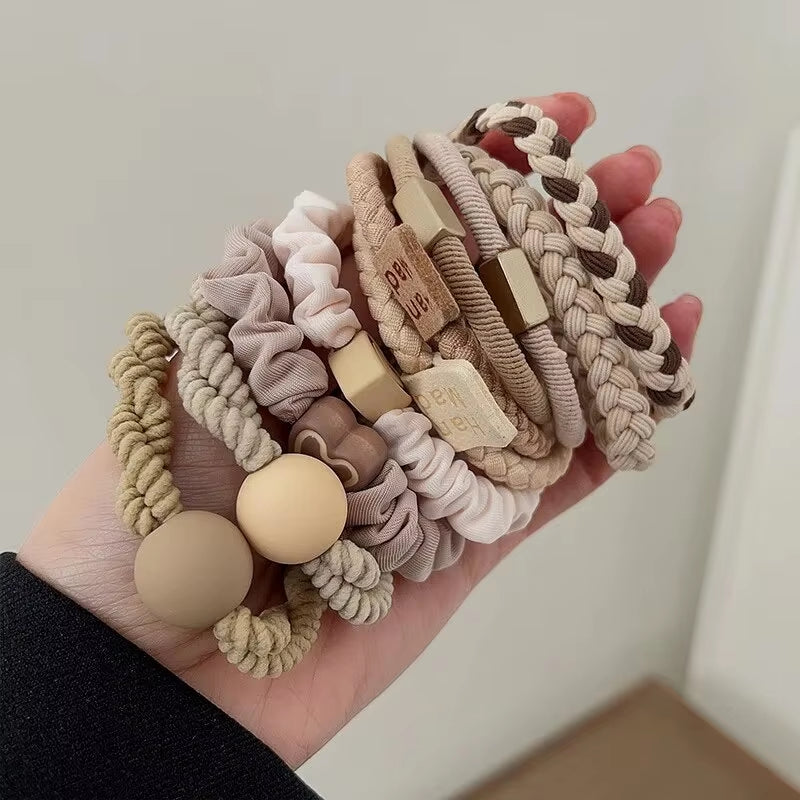 10PCS High-Elastic Strong Hair Ties – Durable & Stylish Accessories for Hair