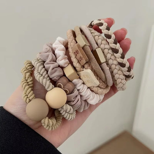 10PCS High-Elastic Strong Hair Ties – Durable & Stylish Accessories for Hair