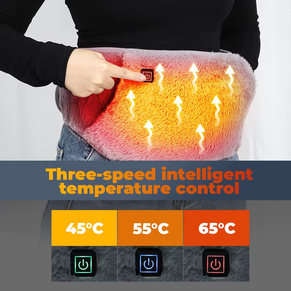 Electric Heating Belt USB Charging Hand Warmer Winter Heater Waist Warmers Hot Compress Abdominal Lumbar Uterus Warming Pad