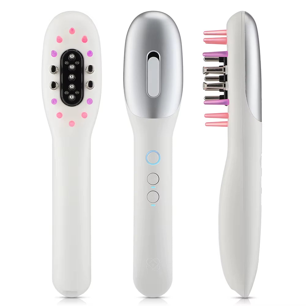 Scalp Applicator Liquid Comb – EMS & Red/Blue Laser Hair Root Repair & Massage for Hair Growth