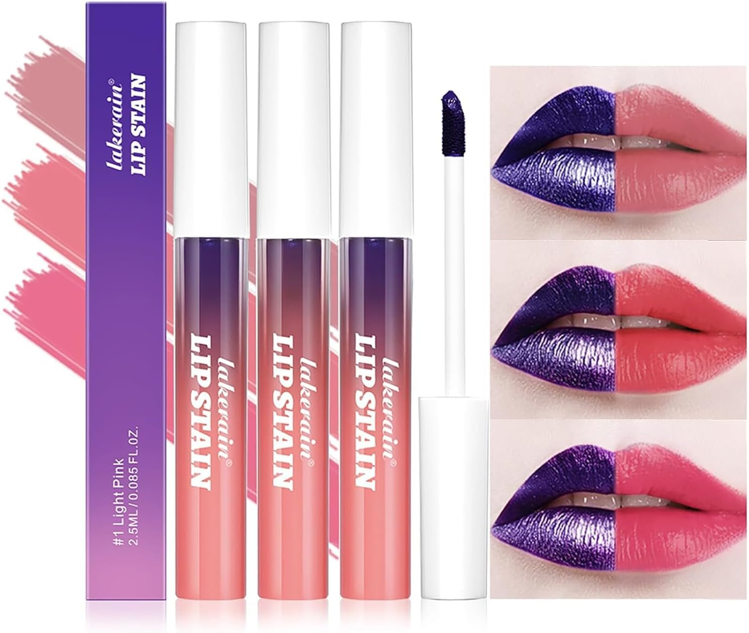 Peel-Off Liquid Lip Stain Set – Long-Lasting Waterproof Lip Tint (3-Piece Set)