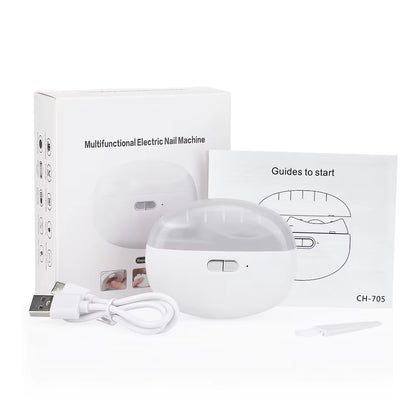 Automatic Electric Nail Clipper & Polisher – Rechargeable Nail Trimmer for Adults & Children