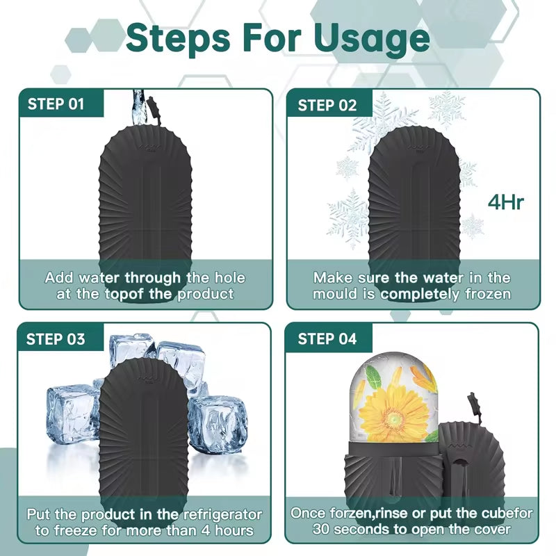 Silicone Ice Face Roller – Refreshing Beauty Tool for Puffiness & Pore Care