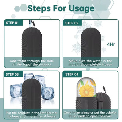 Silicone Ice Face Roller – Refreshing Beauty Tool for Puffiness & Pore Care