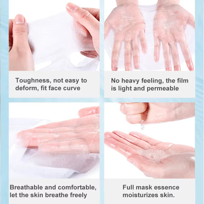 Korean Hyaluronic Acid Sheet Masks (10 Pack) – Deep Moisture, Oil Control & Skin Radiance