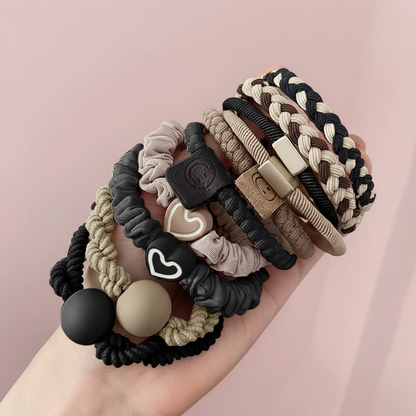 10PCS High-Elastic Strong Hair Ties – Durable & Stylish Accessories for Hair
