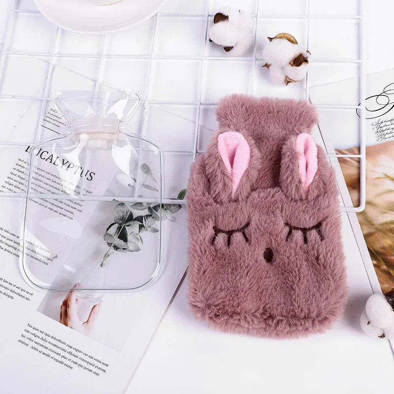 Mini Bunny Hot Water Bottle – Hand & Belly Warmer for Dormitory & Travel