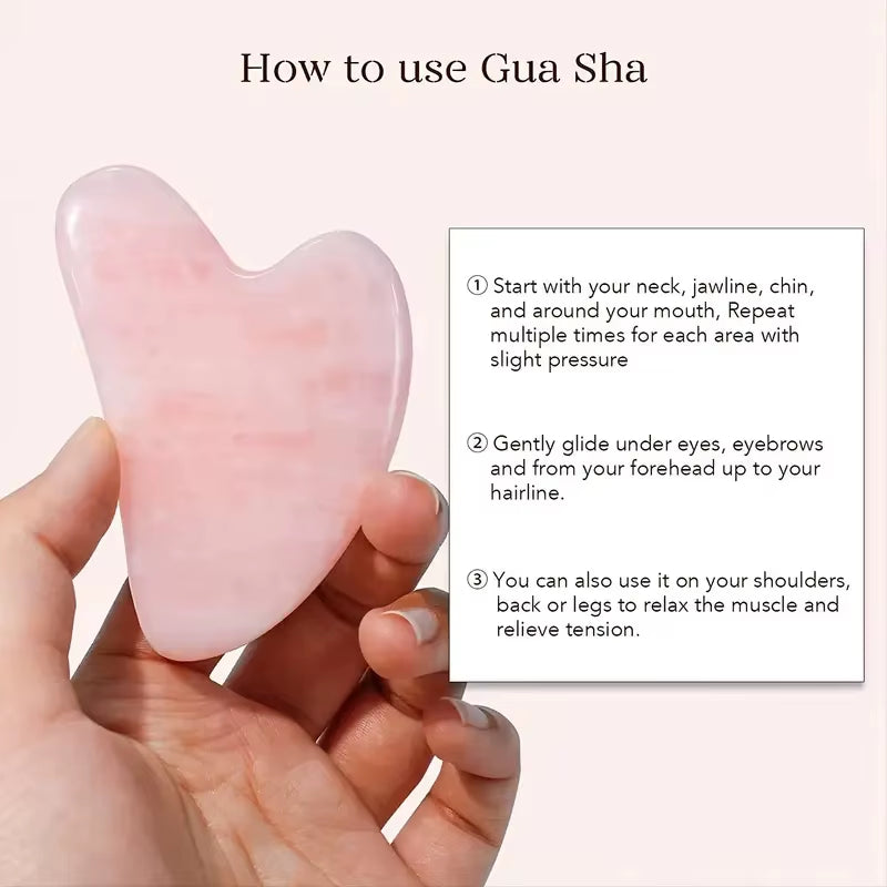 Premium Jade Roller & Gua Sha Set – Facial, Eye & Neck Massager to Reduce Fine Lines & Wrinkles
