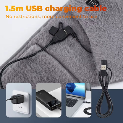 Electric Heating Belt USB Charging Hand Warmer Winter Heater Waist Warmers Hot Compress Abdominal Lumbar Uterus Warming Pad
