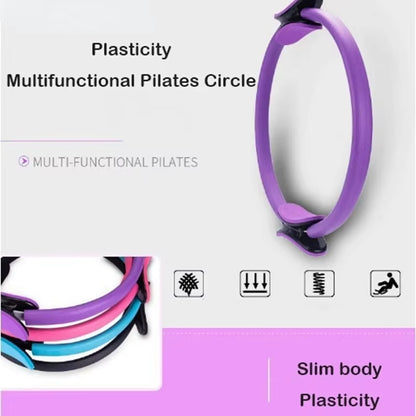 Pilates Ring Yoga Fitness Circle – Resistance Exercise Ring for Women | Home Workout, Muscle Toning & Flexibility Training