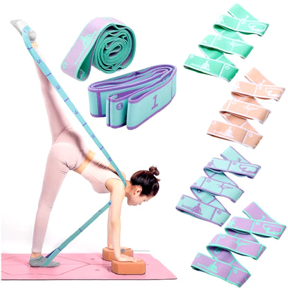 Multi-Functional Slimming Resistance Band – Yoga Stretching Belt for Pilates, Dance, and Full-Body Training