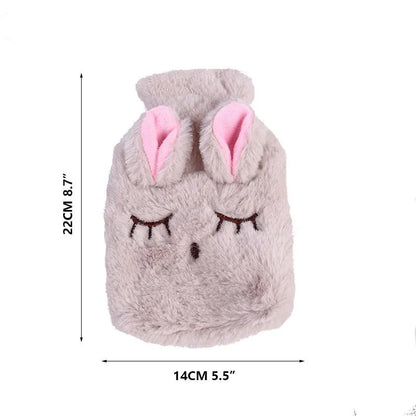 Mini Bunny Hot Water Bottle – Hand & Belly Warmer for Dormitory & Travel