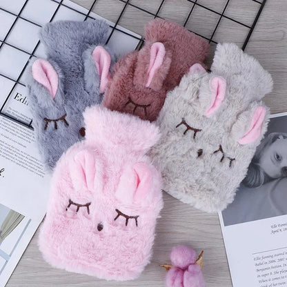 Mini Bunny Hot Water Bottle – Hand & Belly Warmer for Dormitory & Travel