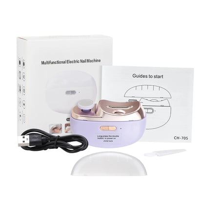 Automatic Electric Nail Clipper & Polisher – Rechargeable Nail Trimmer for Adults & Children
