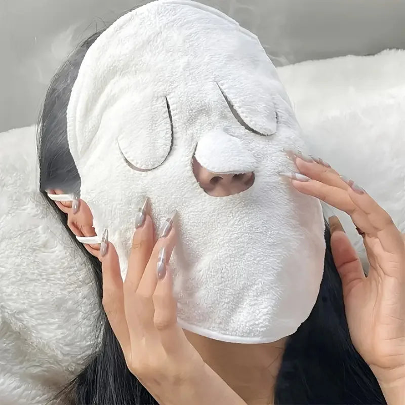 Reusable Hot & Cold Facial Wrap – Moisturising Towel Mask for Relaxing Spa Treatments & Skin Care Therapy